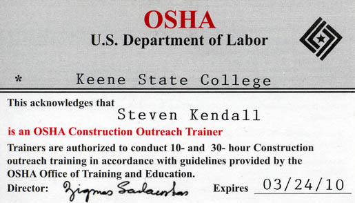 Where can you take an OSHA certification test?